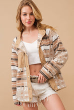 Load image into Gallery viewer, Cozy Aztec Fleece Print Outdoor Jacket