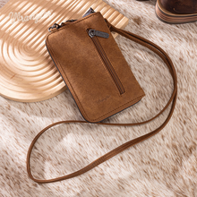 Load image into Gallery viewer, Wrangler Western Stitch RFID Phone Crossbody Wallet/Crossbody - Brown