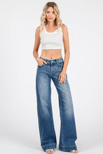 Load image into Gallery viewer, MID RISE STRETCH TROUSER WIDE LEG JEANS