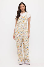 Load image into Gallery viewer, ROOSTER AND FLORAL PRINT OVERALLS