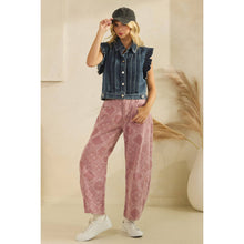 Load image into Gallery viewer, Denim Vest with Front Pleat Details and Ruffles