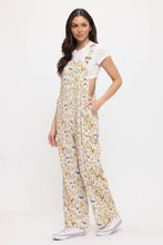 Load image into Gallery viewer, ROOSTER AND FLORAL PRINT OVERALLS