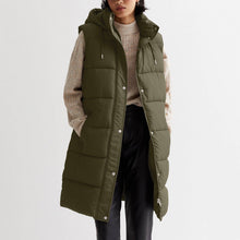 Load image into Gallery viewer, Mid-Length Hooded Puffer Vest AH