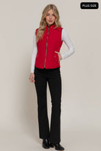 Load image into Gallery viewer, Suede Piping Quilted Padding Vest