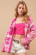 Load image into Gallery viewer, Cozy Aztec Fleece Print Outdoor Jacket