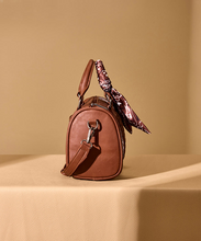 Load image into Gallery viewer, Wrangler Bandana Paisley Print Barrel Crossbody brn