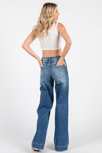 Load image into Gallery viewer, MID RISE STRETCH TROUSER WIDE LEG JEANS