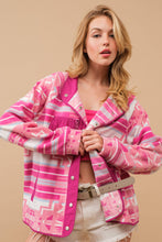 Load image into Gallery viewer, Cozy Aztec Fleece Print Outdoor Jacket