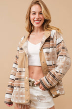 Load image into Gallery viewer, Cozy Aztec Fleece Print Outdoor Jacket