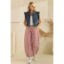 Load image into Gallery viewer, Denim Vest with Front Pleat Details and Ruffles
