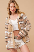 Load image into Gallery viewer, Cozy Aztec Fleece Print Outdoor Jacket
