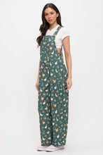 Load image into Gallery viewer, DUCKS AND CHICKENS FLORAL PRINT OVERALLS
