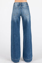 Load image into Gallery viewer, MID RISE STRETCH TROUSER WIDE LEG JEANS
