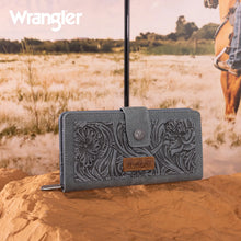 Load image into Gallery viewer, Wrangler Floral Tooled Wallet (jean)
