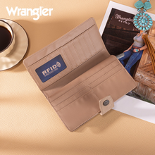 Load image into Gallery viewer, Wrangler Floral Tooled Wallet (tan)
