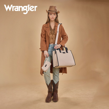 Load image into Gallery viewer, Wrangler Structured Work Tote blk beige
