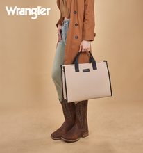 Load image into Gallery viewer, Wrangler Structured Work Tote blk beige
