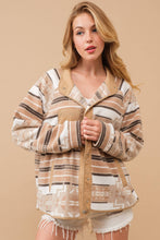 Load image into Gallery viewer, Cozy Aztec Fleece Print Outdoor Jacket
