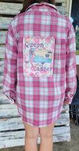 Load image into Gallery viewer, VINTAGE PINK CAMPING QUEEN FLANNEL

