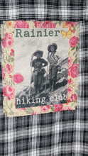 Load image into Gallery viewer, Vintage Mt. Rainier Hiking Scene Ragging Patch Flannel
