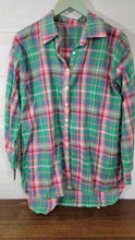 Load image into Gallery viewer, Light Weight Cotton Plaid Raggy Patch PNW Mermaid Club
