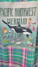 Load image into Gallery viewer, Light Weight Cotton Plaid Raggy Patch PNW Mermaid Club
