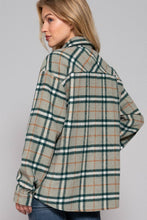 Load image into Gallery viewer, Long Sleeve Wool Blend Plaid Button Down Casual Jacket
