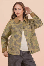 Load image into Gallery viewer, Leaf Camouflage Casual Shacket Jacket
