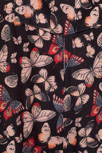 Load image into Gallery viewer, MIDNIGHT BUTTERFLIES PRINT OVERALLS
