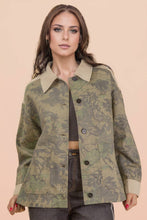 Load image into Gallery viewer, Leaf Camouflage Casual Shacket Jacket
