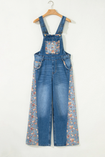 Load image into Gallery viewer, Vintage Rose Patchwork Overalls
