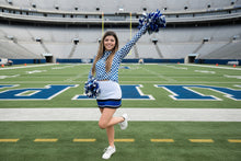Load image into Gallery viewer, Blue and White Pep Rally Mesh Top
