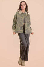Load image into Gallery viewer, Leaf Camouflage Casual Shacket Jacket

