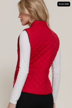 Load image into Gallery viewer, Suede Piping Quilted Padding Vest

