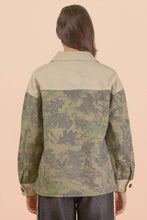 Load image into Gallery viewer, Leaf Camouflage Casual Shacket Jacket
