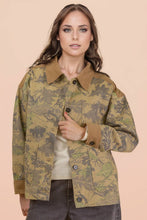 Load image into Gallery viewer, Leaf Camouflage Casual Shacket Jacket
