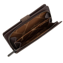 Load image into Gallery viewer, Wrangler Floral Tooled Wallet (coffee)
