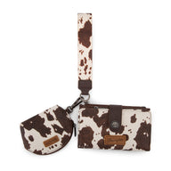 Load image into Gallery viewer, Wrangler Cow Print Wallet and Coin Purse
