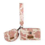 Load image into Gallery viewer, Wrangler Cow Print Wallet and Coin Purse
