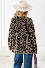 Load image into Gallery viewer, Brown Leopard Open Casual Cardigan
