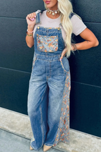 Load image into Gallery viewer, Vintage Rose Patchwork Overalls
